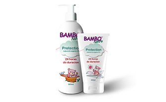 BAMBO班博熊寶寶嬰兒護膚品包裝設(shè)計嬰兒沐浴露防曬霜包裝設(shè)計