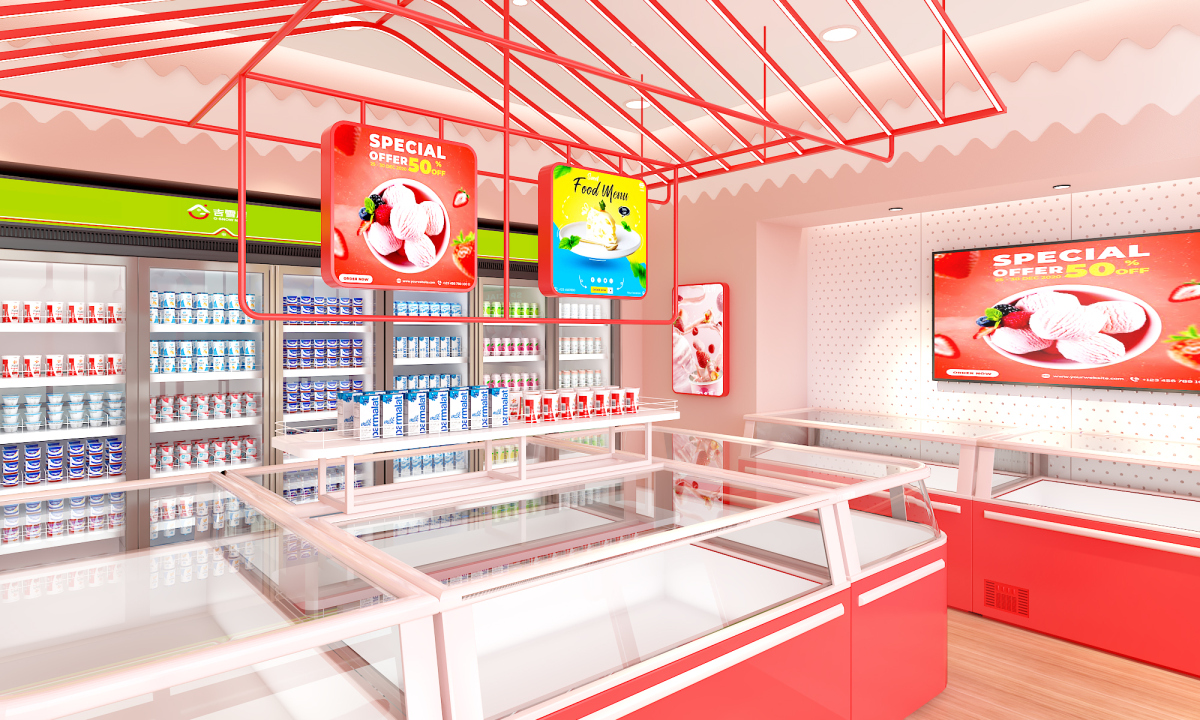 吉雪屋冷凍食品便利店連鎖店鋪空間設(shè)計(jì)
