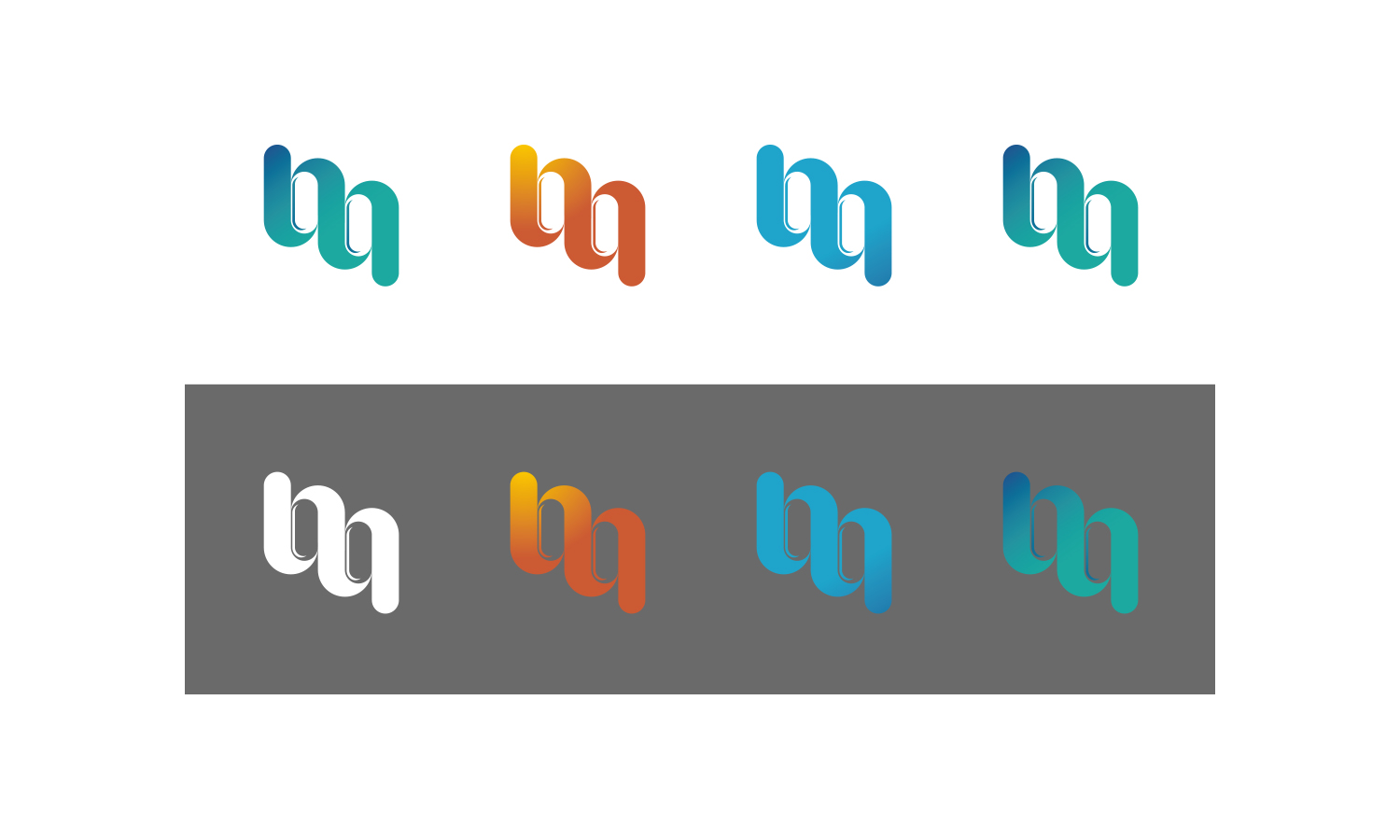 Megene 彌因生物醫(yī)藥科技公司logo設計“字母M+基因”元素