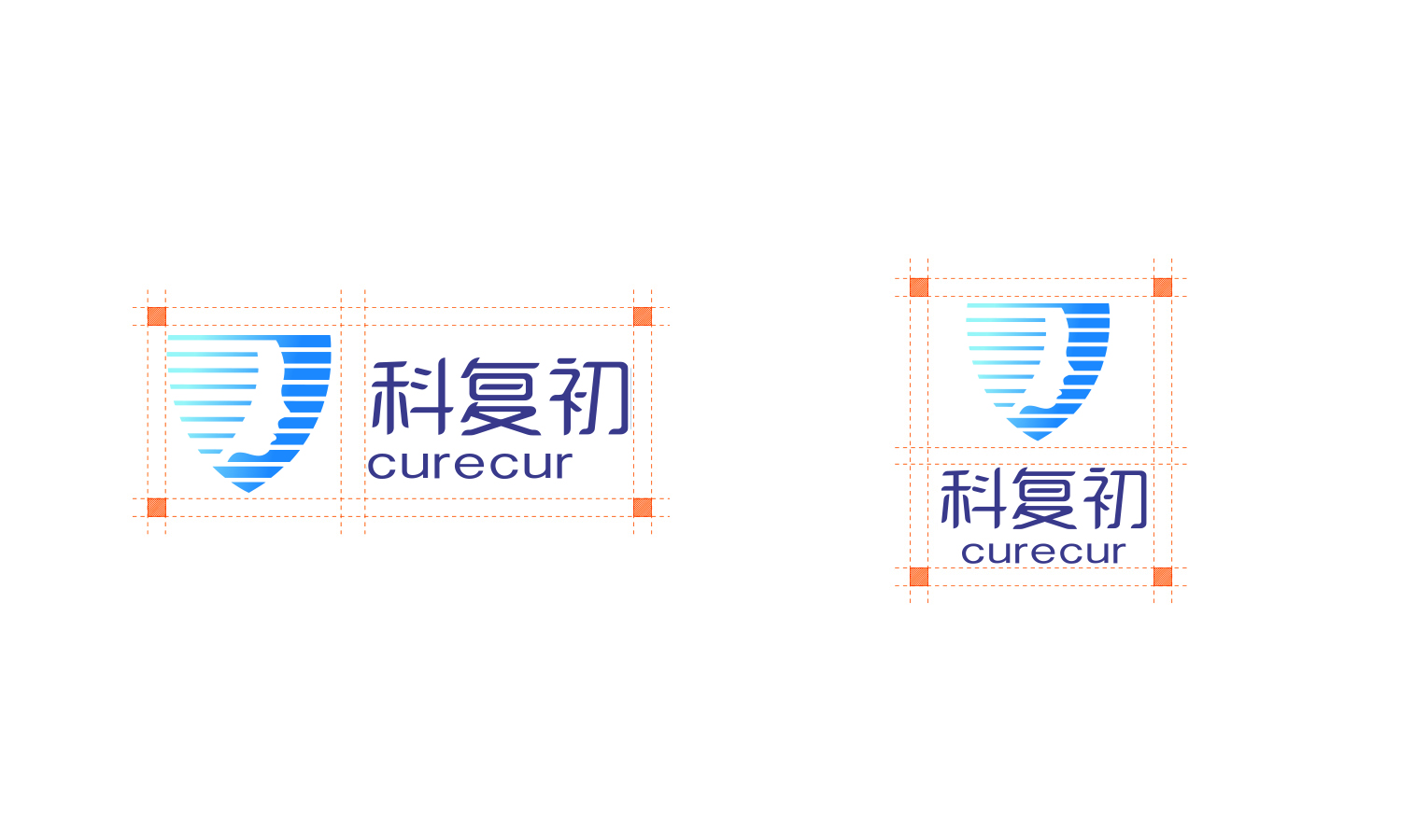 科復(fù)初curecur數(shù)字頜面美容整形醫(yī)療材料中英文品牌命名與設(shè)計(jì)